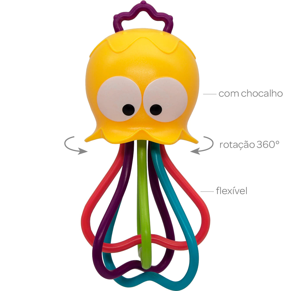 Chocalho Polvo Divertido - Buba