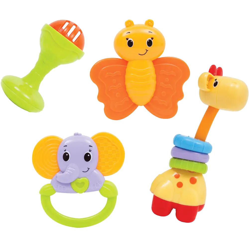 Conjunto de Chocalhos e Mordedores Fun 4un - Buba