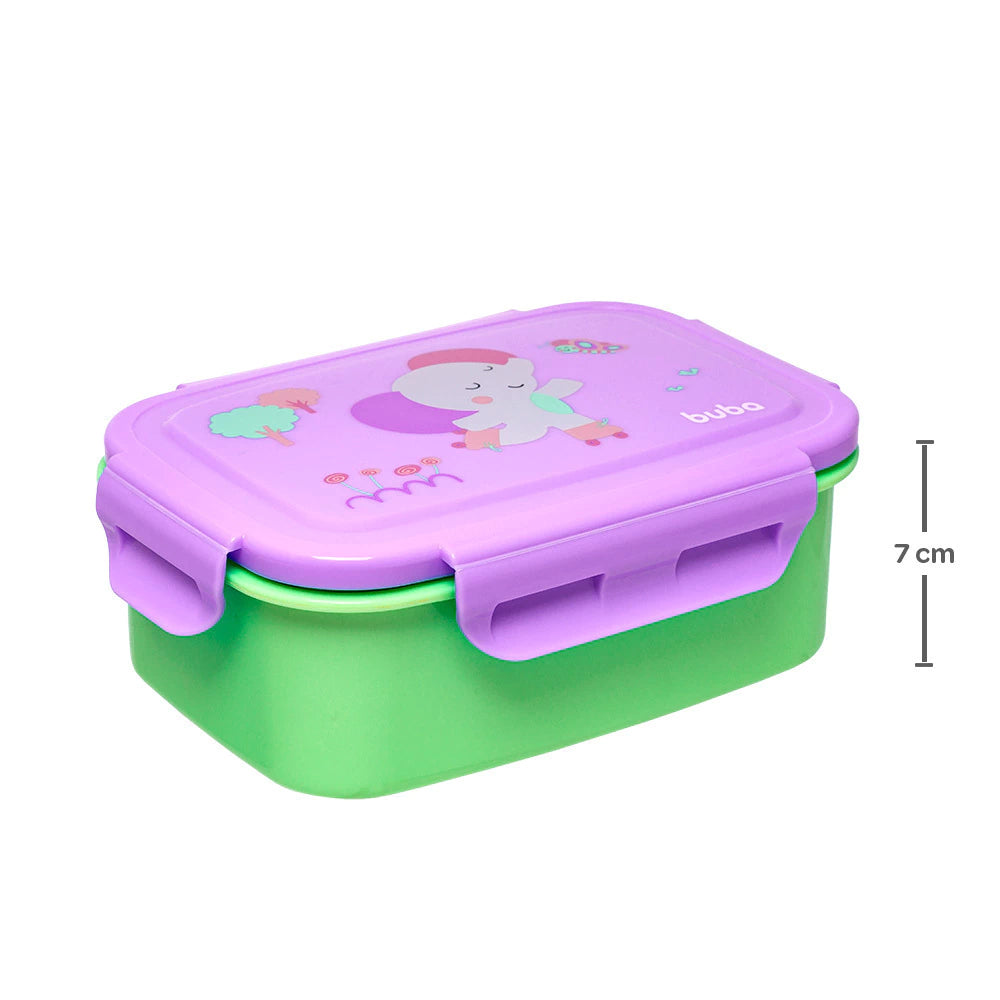 BENTO BOX INOX COM TRAVA E DIVISÓRIAS BUBAZOO ELEFANTE MARMITA POTE