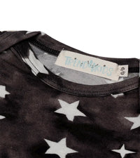 Body Bebê Estrelas Preto - Trend4Kids