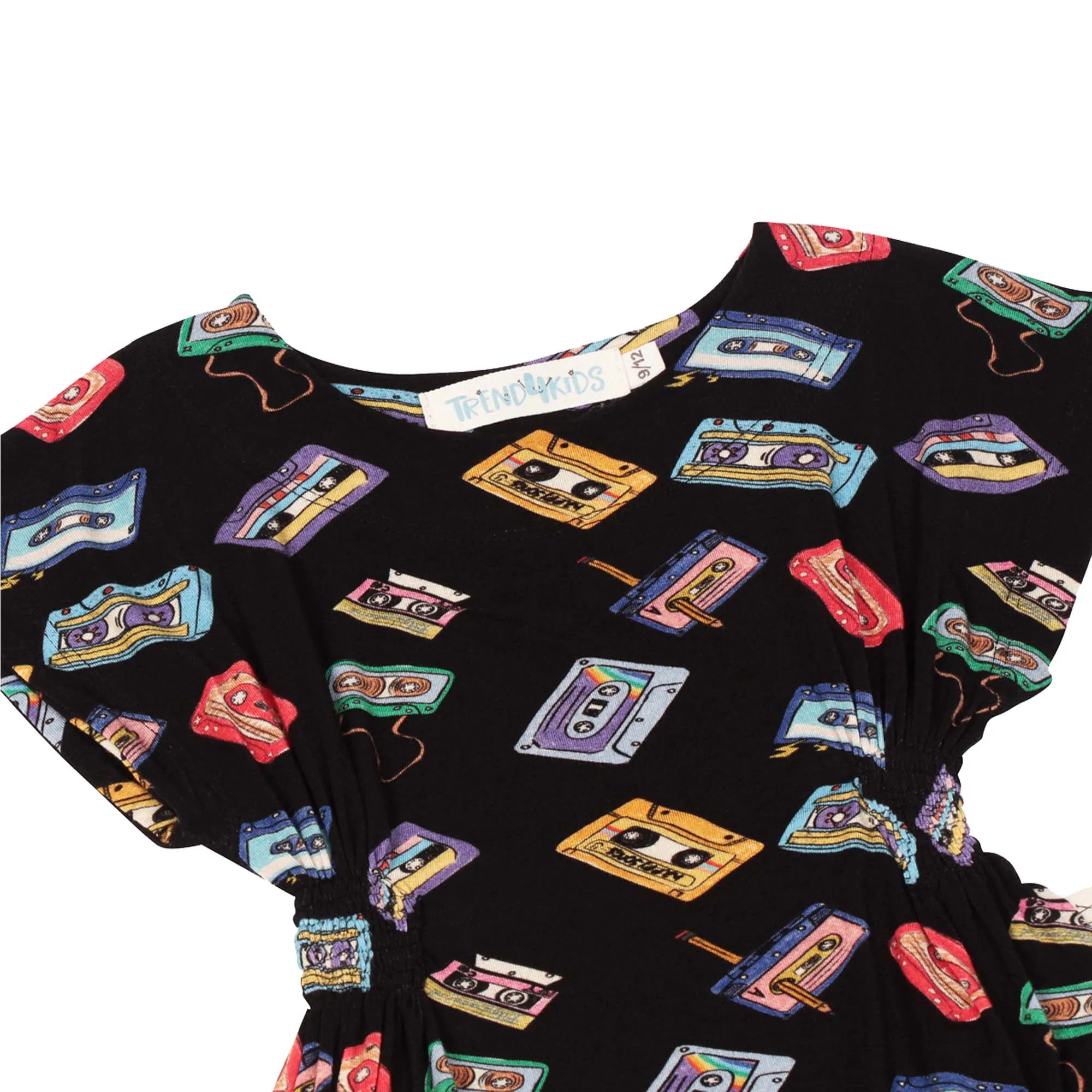 Body Bella Fita Cassete Preta - Trend4Kids