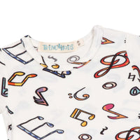 Body Vestidinho Notas Musicais - Trend4Kids