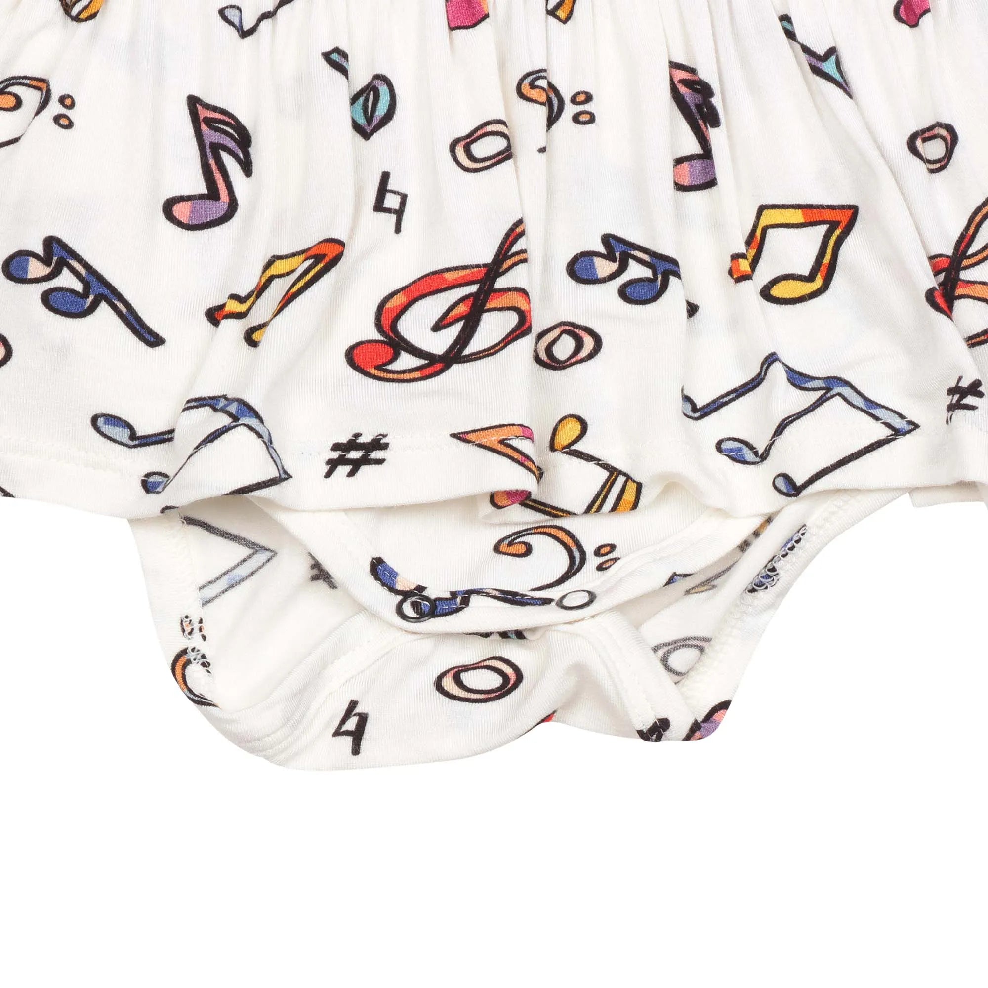 Body Vestidinho Notas Musicais - Trend4Kids