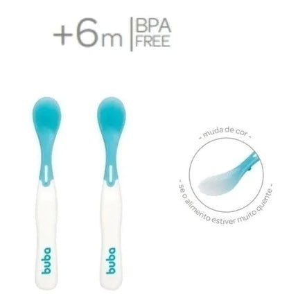 Kit Babador Gumy Azul + Colher termossensivel + Prato De Elefante Azul