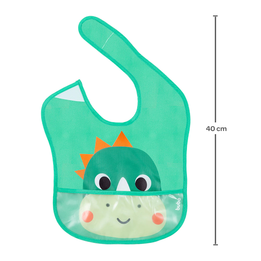 BABADOR COM BOLSO BUBAZOO DINO BABEIRO