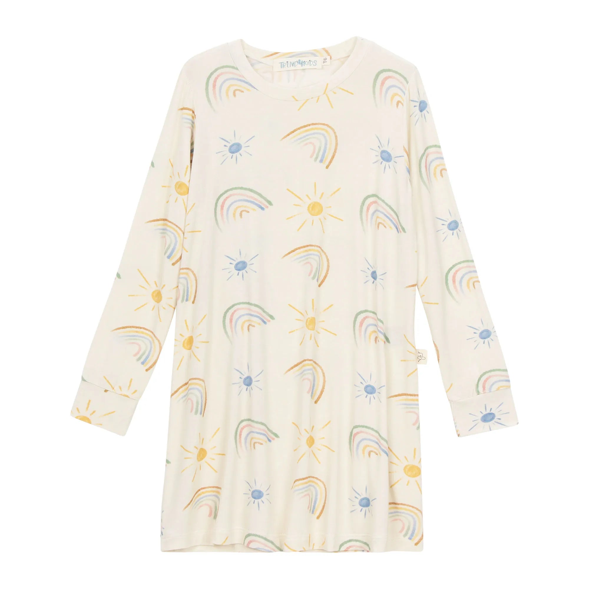 Camisola infantil menina manga longa Arco-Íris -  trend4kids