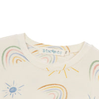 Camisola infantil menina manga longa Arco-Íris -  trend4kids