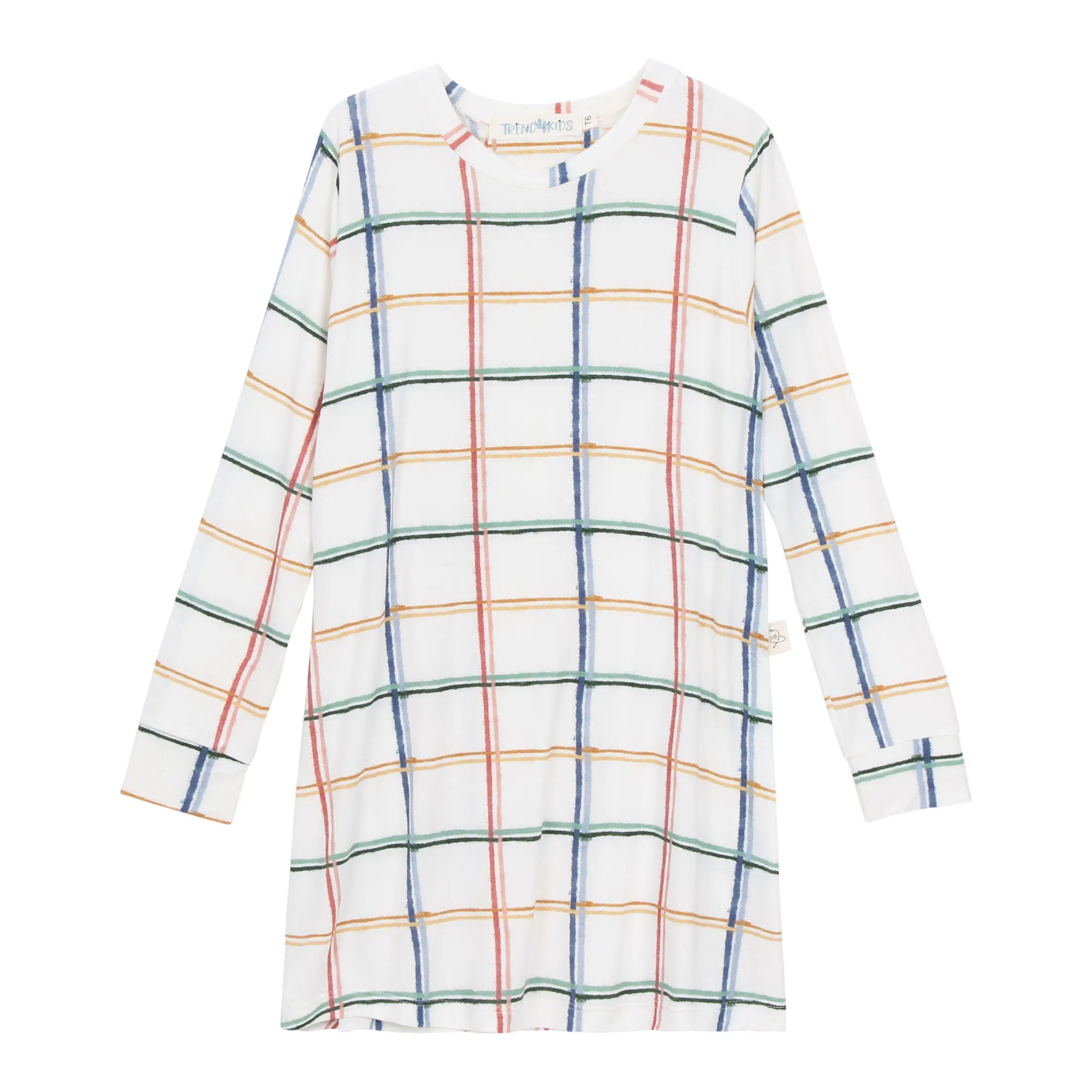 Camisola infantil menina manga longa Xadrez - Trend4kids