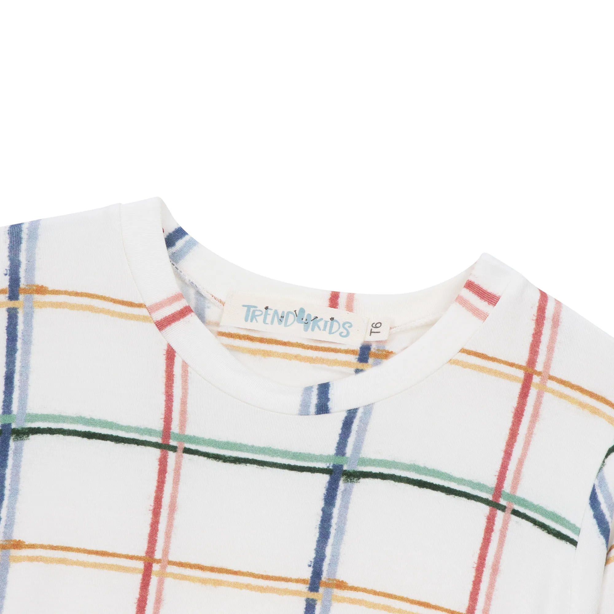 Camisola infantil menina manga longa Xadrez - Trend4kids