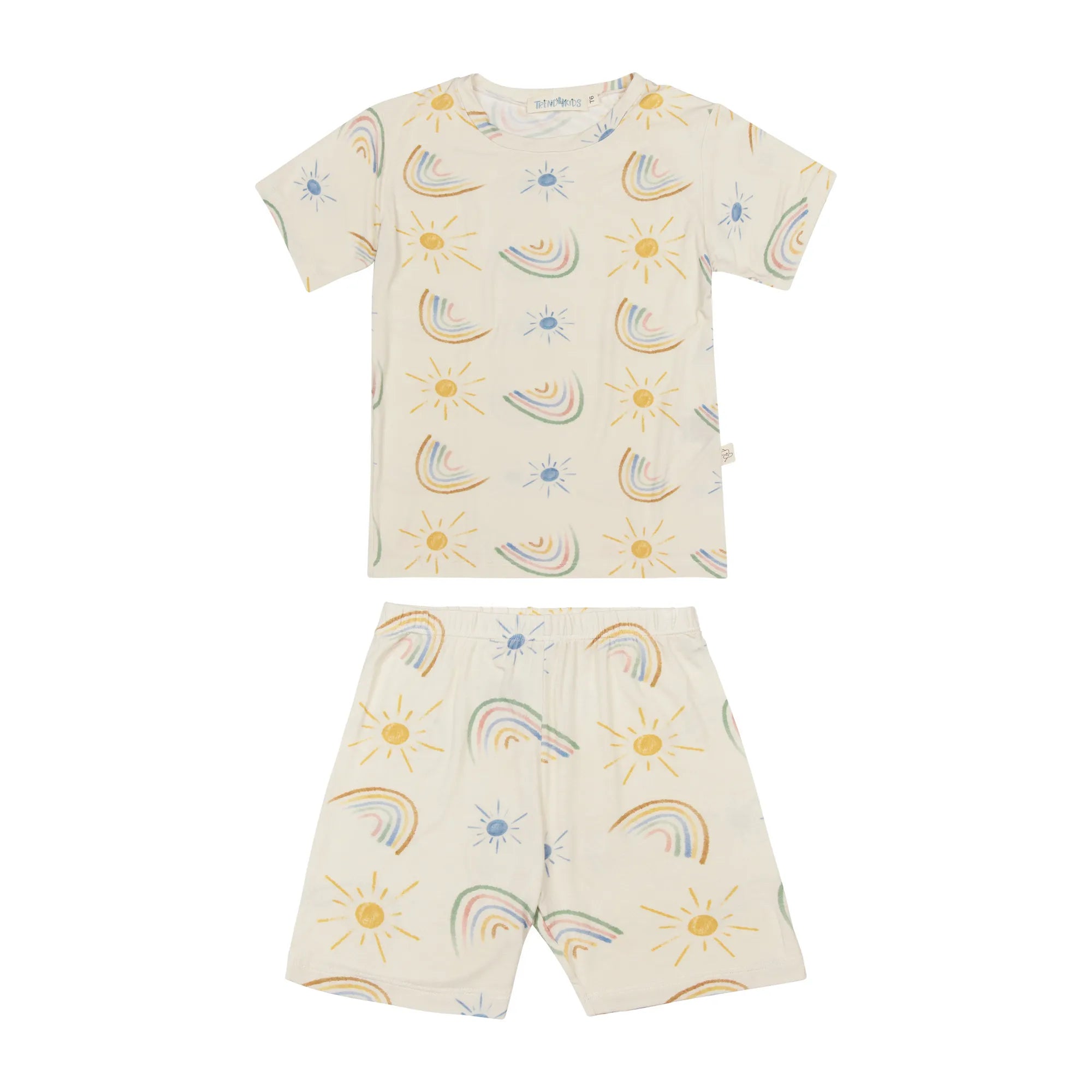 Conjunto pijama curto arco-íris - Trend4kids
