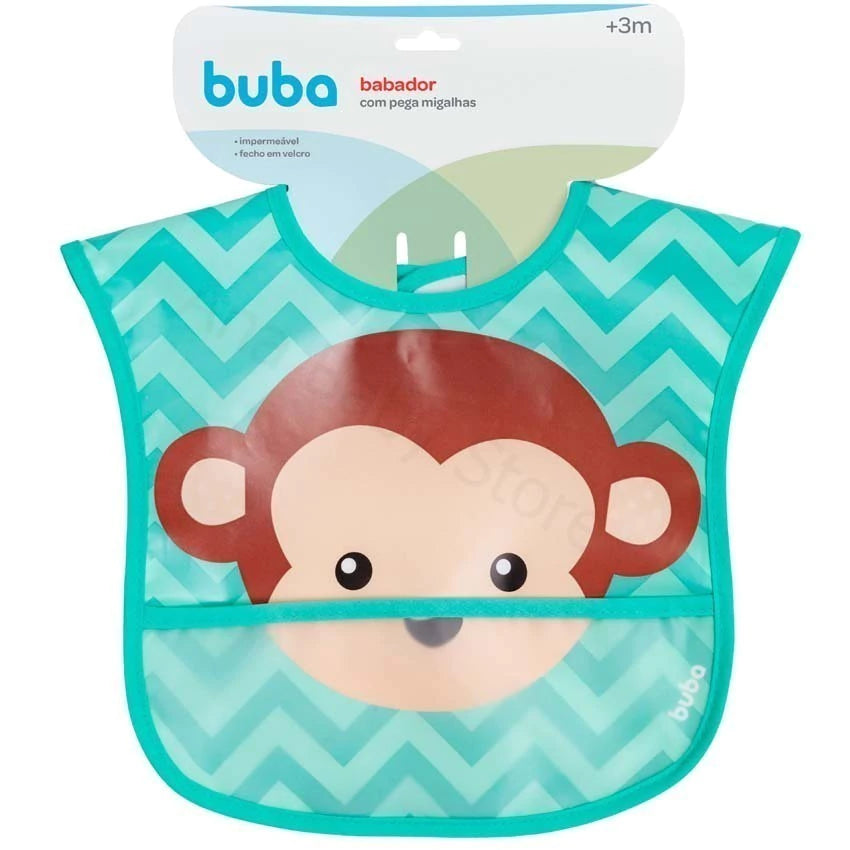BABADOR COM BOLSO MACACO IMPERMEÁVEL PLASTICO