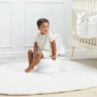 Troninho Vaso Sanitário Infantil c/ Som Branco e Cinza - Buba