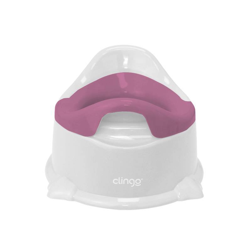 TRONINHO INFANTIL POTTY BRANCO ROSA