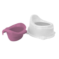 TRONINHO INFANTIL POTTY BRANCO ROSA