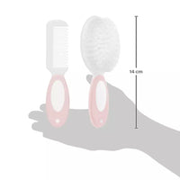 Kit Escova e Pente Rosa Buba