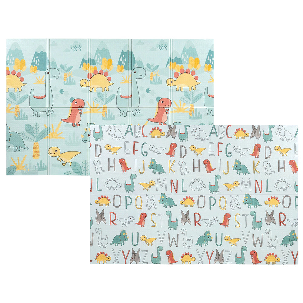 TAPETE DOBRÁVEL BUBA 120X180CM DUPLA FACE IMPERMEÁVEL BABY DINO