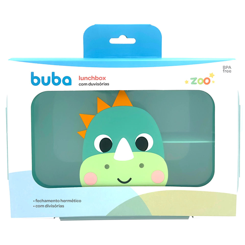 Pote Lunchbox Com Divisorias Buba Zoo Dino Potinho Marmita