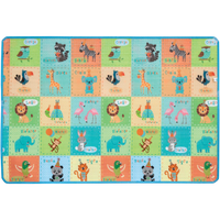 TAPETE BUBA 120X180CM DUPLA FACE IMPERMEÁVEL ANIMAL PARTY