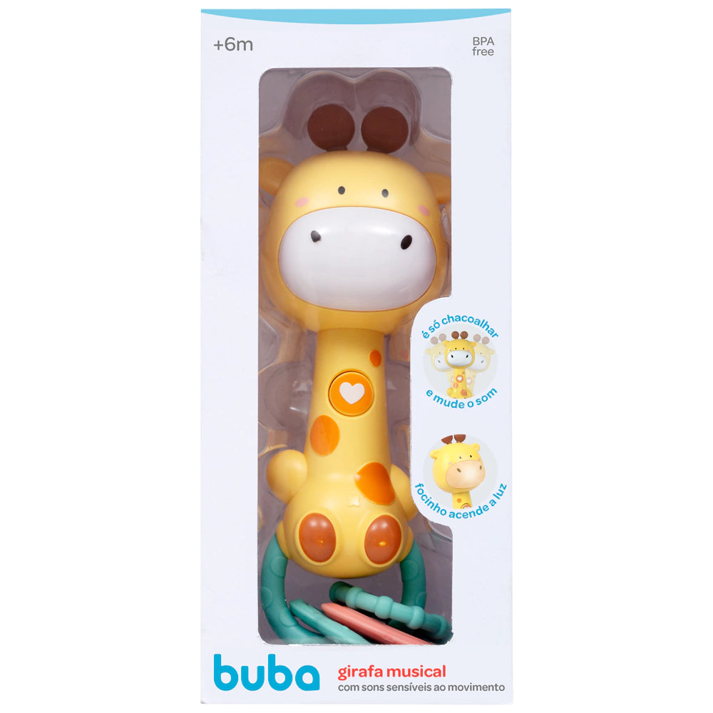GIRAFA MUSICAL BUBA BRINQUEDOS COM SOM