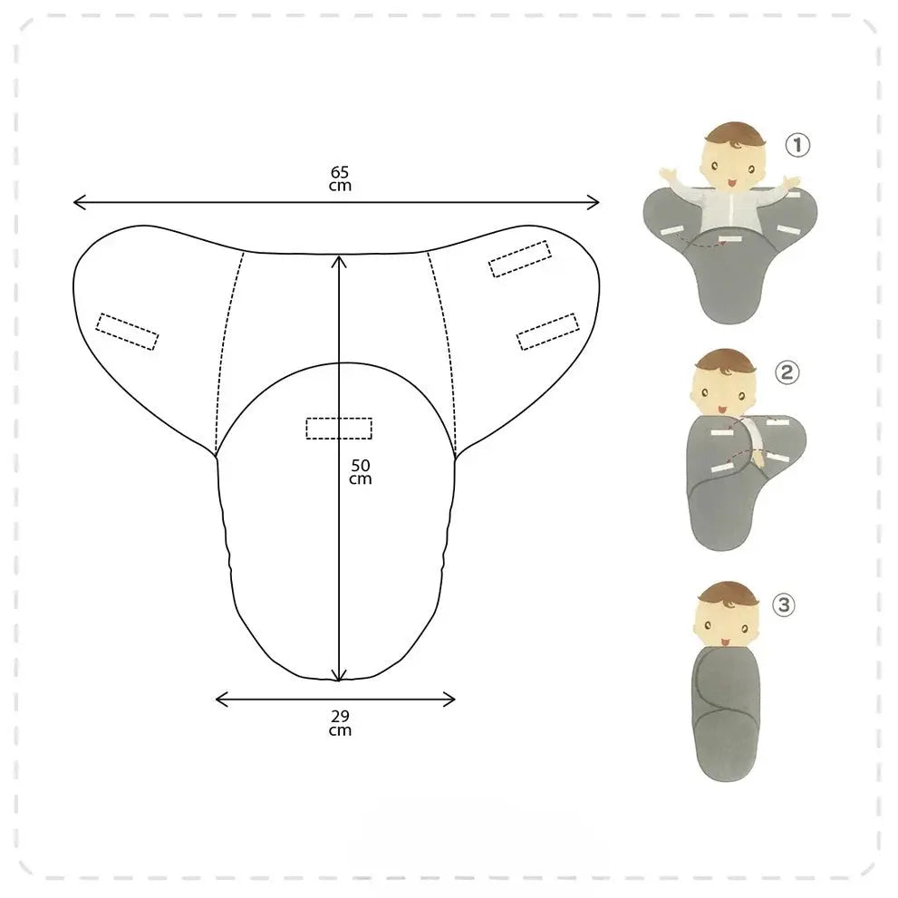 Cobertor de vestir para bebê Baby Super Soft Cinza  - Buba