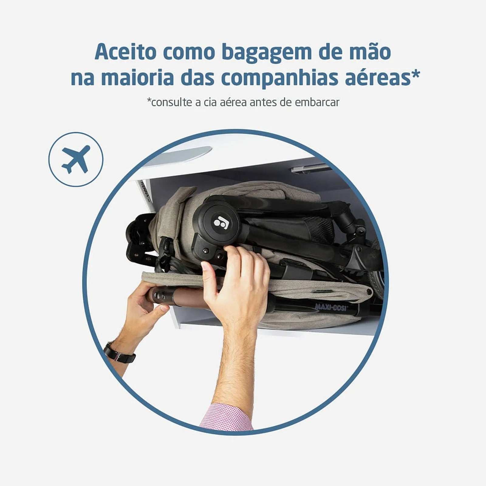 Carrinho Eva³ Luxe Twillic Truffle Trio Isofix 360 Maxi Cosi