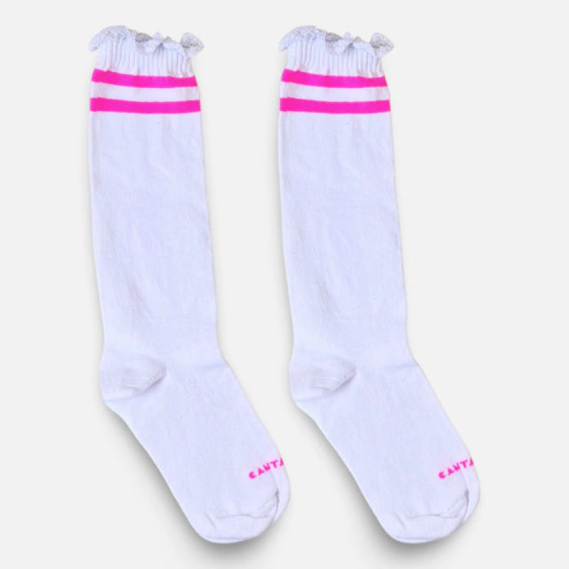Meia Rendinha College Pink - Cantarola