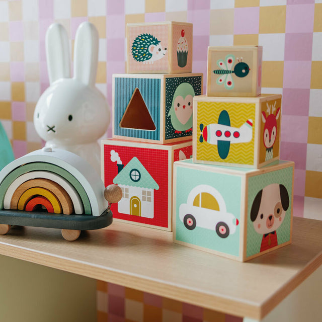 Jogo Pirâmide de 6 Blocos – Baby Forest