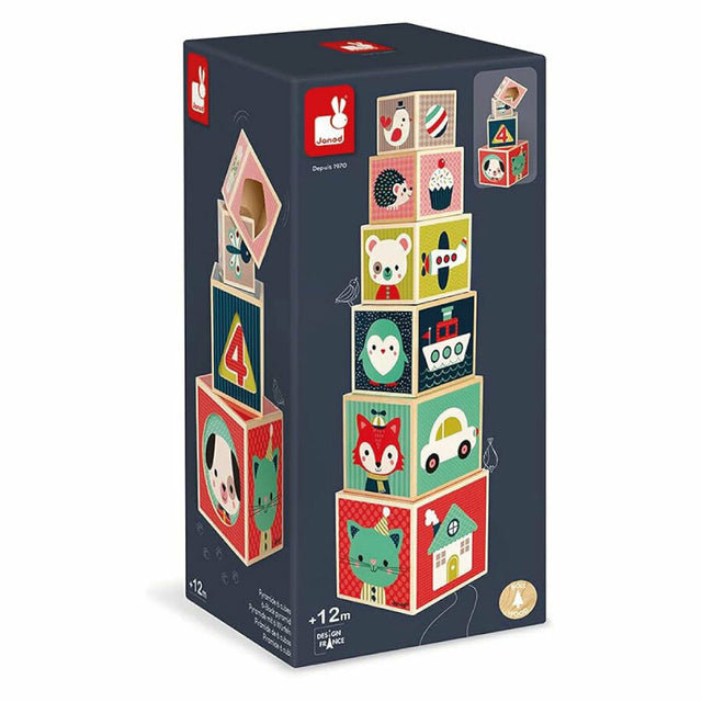 Jogo Pirâmide de 6 Blocos – Baby Forest