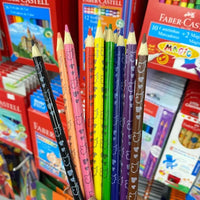 Lápis De Cor Faber Castell Unicórnio C/12 Cores + 2 Cor e Efeito + Adesivo