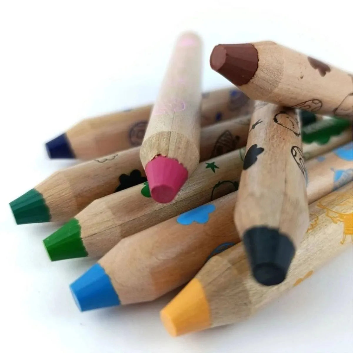 Lápis De Cor Jumbo Redondo 12 Cores + Apontador - Acrilex