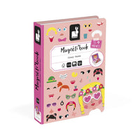 Livro Magnético Crazy Faces Meninas - 65 Peças
