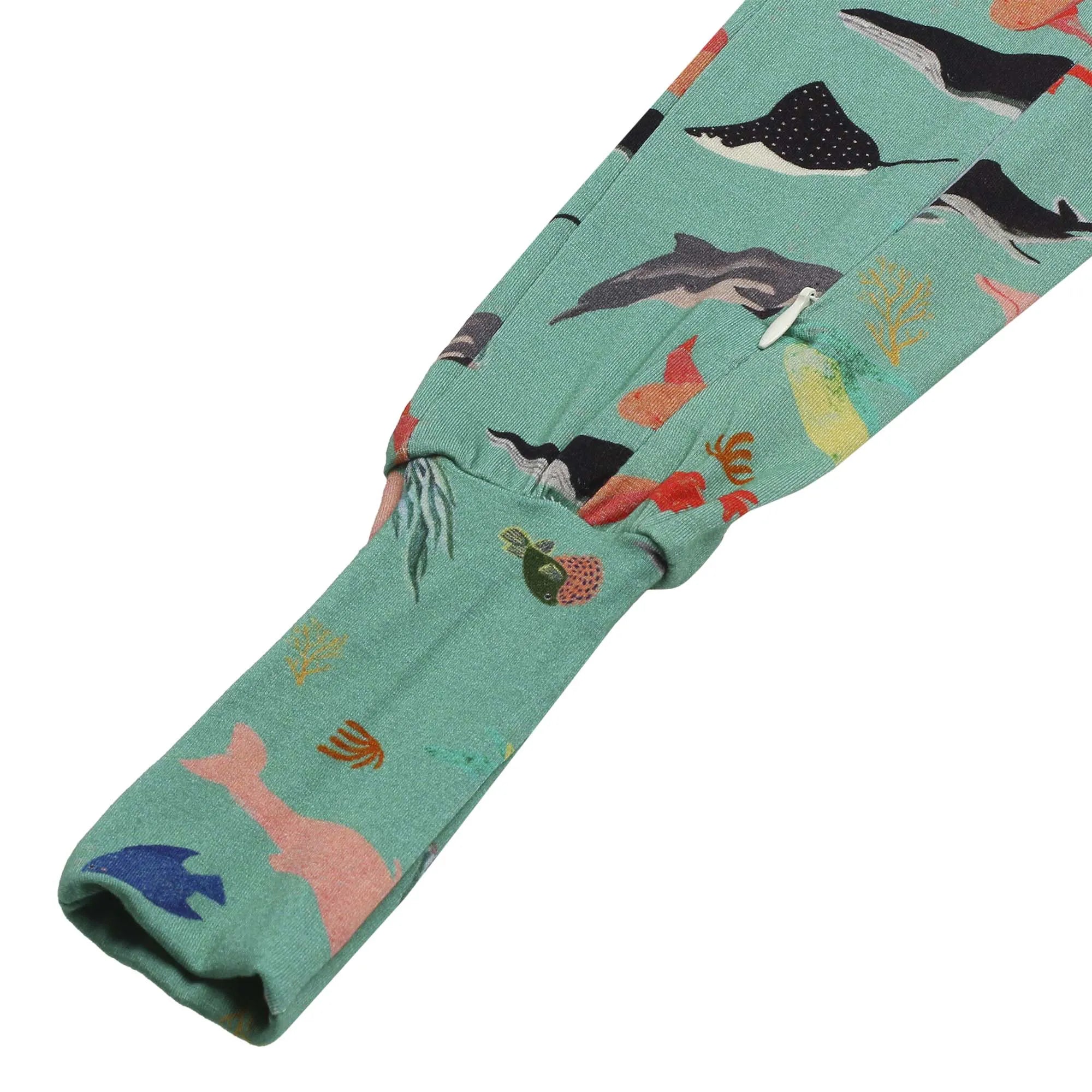 Macacão de Bebê com Zíper Estampa Oceano – Trend4kids