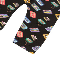Macacão Regata Infantil Fitas Cassete Preta - Trend4kids