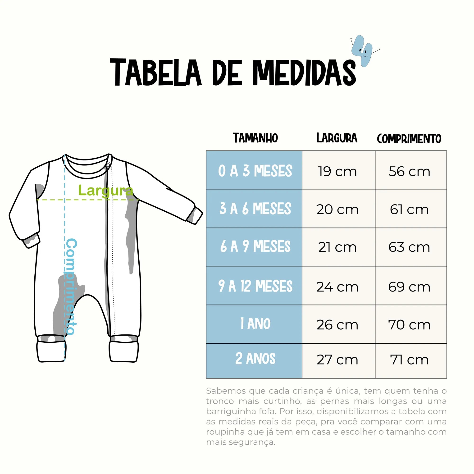 Macacão de Bebê com Zíper Estampa Bosque –  Trend4kids