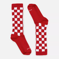 Meia Quadriculada Vermelho - Cantarola