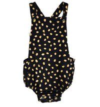 Romper Jardineira Bebê Mancha Onçinha Preta – Trend4Kids